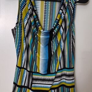 Calvin Klein Multicolor Geometric Blouse